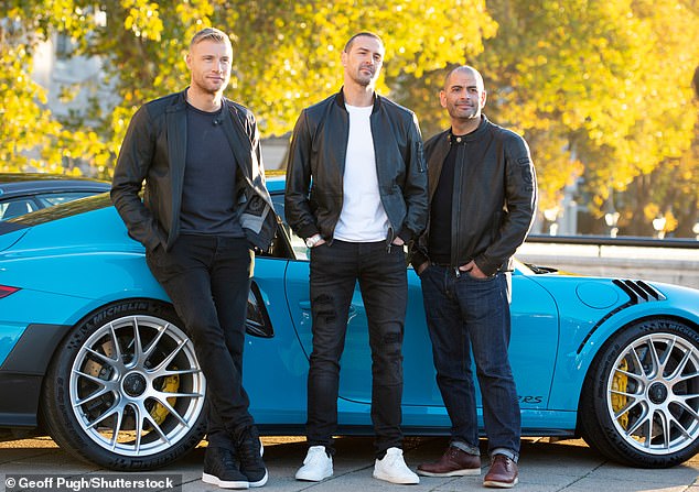 Paddy McGuiness (Centro) ha hablado después de que se reveló que quería un pago de la BBC después de que se eliminó Top Gear
